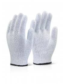 White Bleached Mixed Fibre Gloves - Case of 240